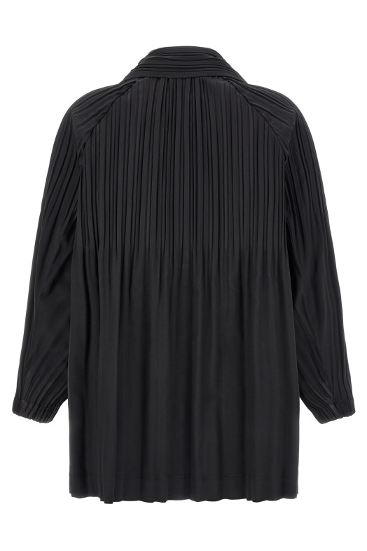 A-line black 'Smooth Coat' coat Black