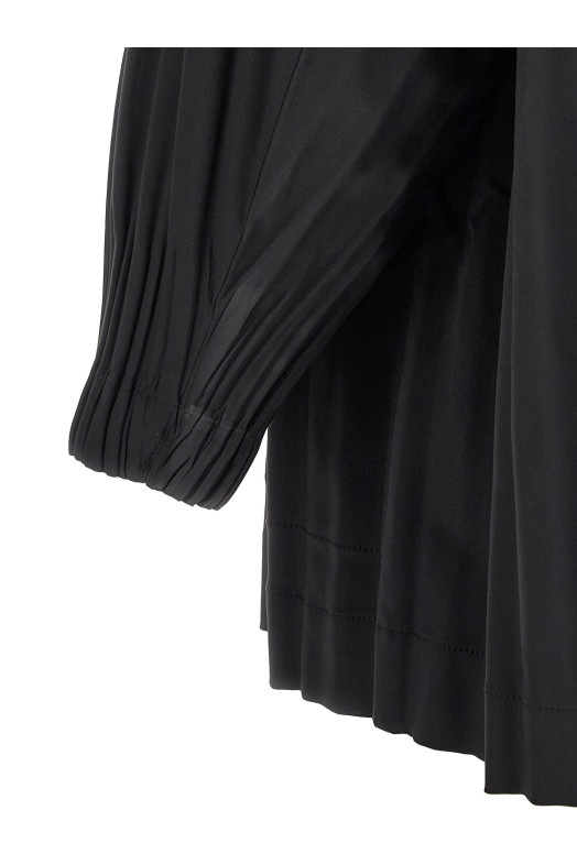 A-line black 'Smooth Coat' coat Black