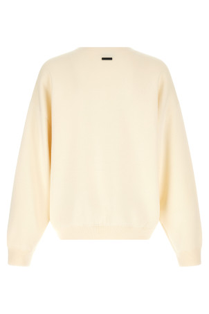 White boat neck sweater White
