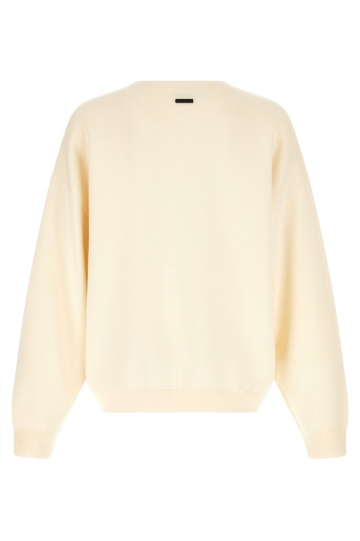 White boat neck sweater White