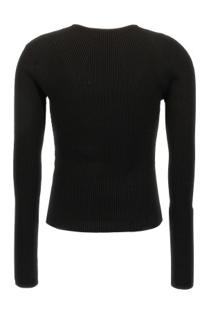 Cut-out sweater Black   Cut-out sweater Black