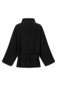Black 'Alba Midi' coat Black