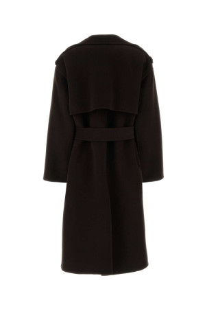 Dark brown wool Manston coat KHAITE (6163547W547)