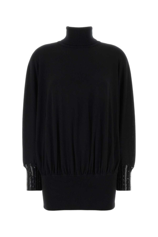 Black wool sweater mini dress Black VALENTINO GARAVANI (9B0KC76QAJM)