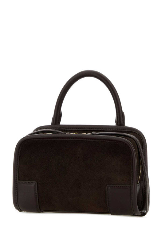 Dark brown leather mini Amazona handbag LOEWE (A039AS4X13)