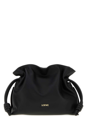 Black nappa leather mini Flamenco clutch Black LOEWE (A411FC2XA6)