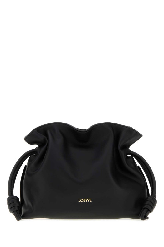 Black nappa leather mini Flamenco clutch Black LOEWE (A411FC2XA6)