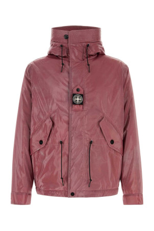 Dark pink nylon parka STONE ISLAND (L2S154100041S0S01)