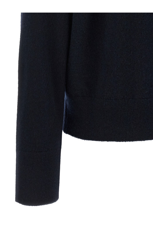 Blue cashmere V-neck sweater Blue