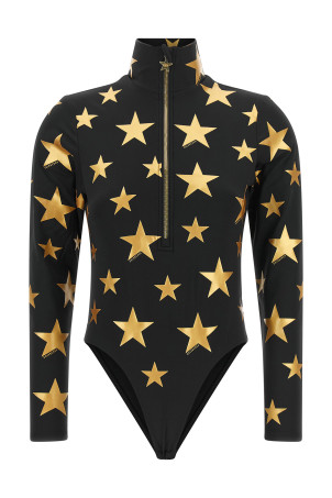 Gold 'Emiri' ski bodysuit Gold