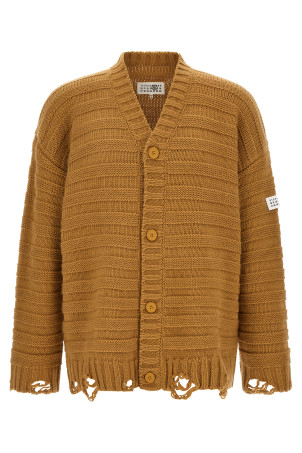 Beige 'Distressed' cardigan Beige