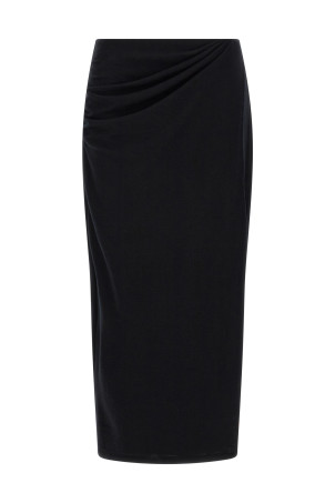 Black waist draped skirt Black