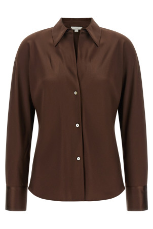 Brown silk blouse Brown