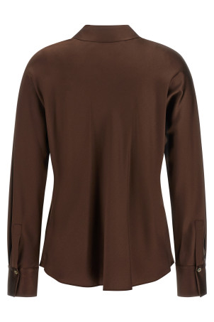Brown silk blouse Brown