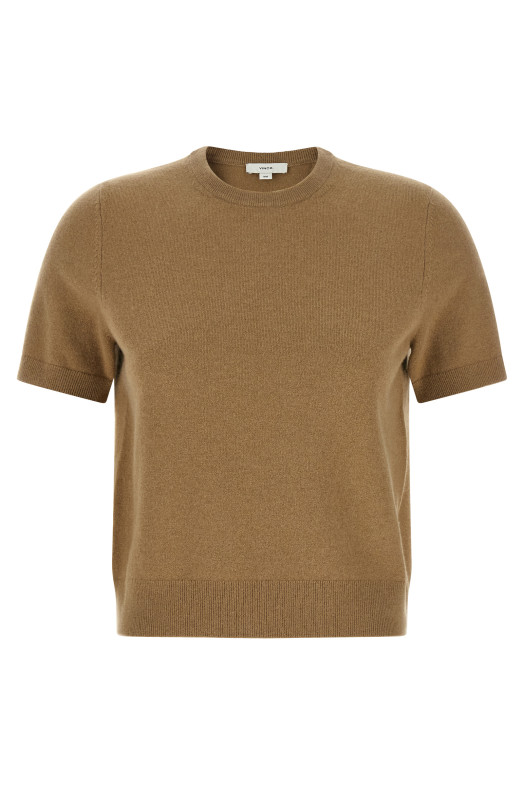 Beige wool and cashmere sweater Beige