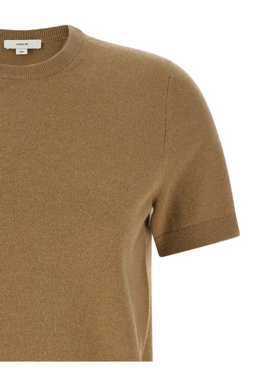 Beige wool and cashmere sweater Beige
