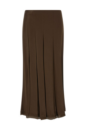 Brown bias skirt Brown