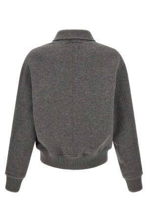 Grey 'Le Bomber Feltro' bomber jacket Gray