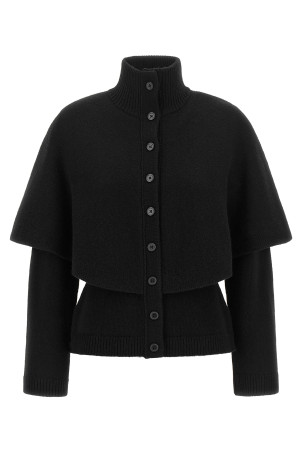 Black cape cardigan Black