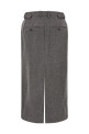 Wool and cashmere tailored skirt Gray