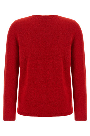 Red cashmere and silk sweater Red