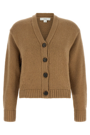 V-neck cashmere cardigan Beige