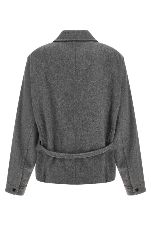 Серая рубашка-оверсайз «Workwear» Серая 6110BWCF026