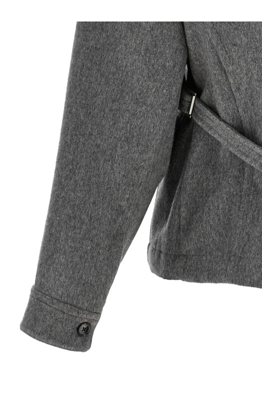 Серая рубашка-оверсайз «Workwear» Серая 6110BWCF026