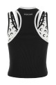 Двухцветная майка из линейки «Moon Logo Jersey», черно-серая WTT040ACJER0125BK99