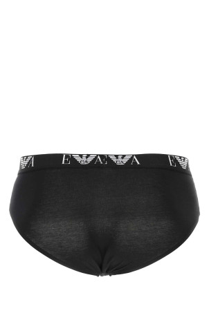 Black stretch cotton brief set EMPORIO ARMANI (111321CC715)