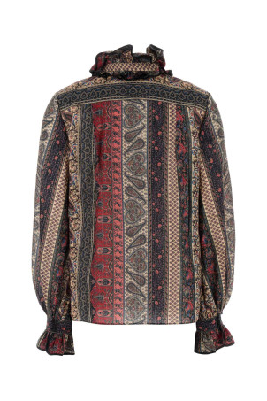 Printed cotton blend blouse VALENTINO GARAVANI (6B0AB7L29DC)