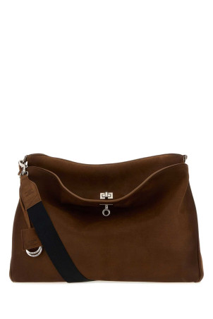 Brown leather Rodeo Messenger shopping bag BALENCIAGA (8218872ACSG)