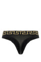 Black stretch cotton thong VERSACE (AU1000221A10011)