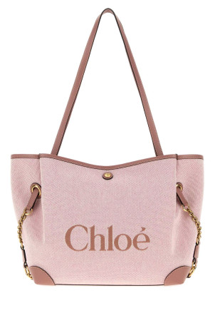 Pink canvas ChloÃ© Clover shopping bag CHLOE (CH26AS655S63)