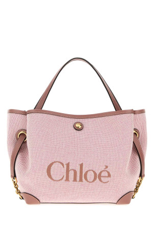 Pink canvas small ChloÃ© Clover handbag CHLOE (CH26AS656S63)