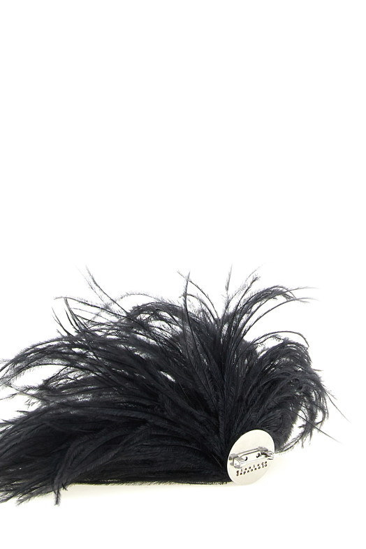 Feather pin Black