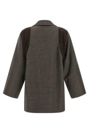 Grey brown 'Fenice' blazer Brown