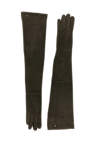 'Estremo' suede long gloves Brown