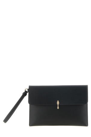 Black 'Bettina' clutch Black
