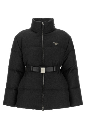 Grey Re-Wool down jacket Gray