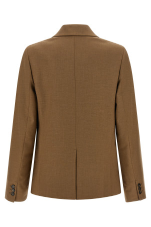 Brown wool single-breasted blazer Brown