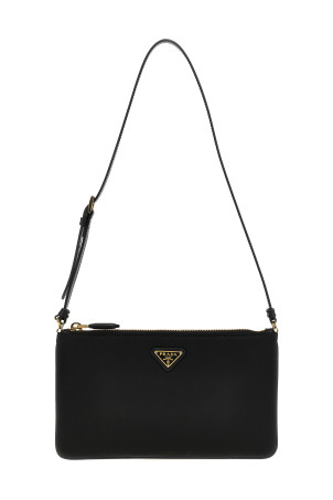 Logo shoulder bag Black