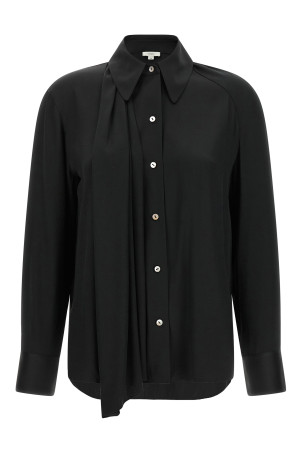 Black 'Scarf-Tie' shirt Black