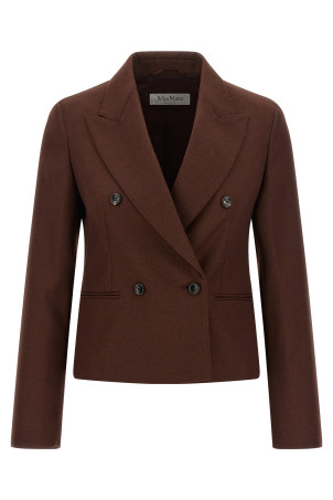 'Angizia' brown denim blazer Brown