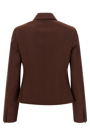 'Angizia' brown denim blazer Brown