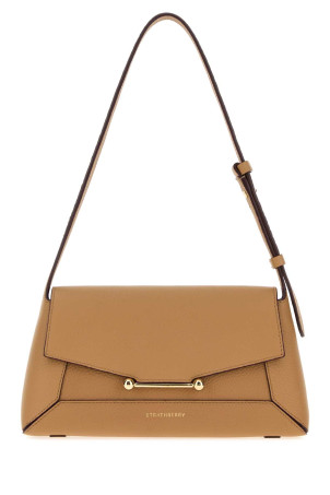 Camel leather Mosaic crossbody bag Brown STRATHBERRY (20262125036440)