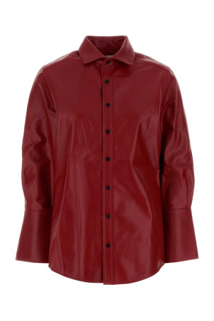Red leather shirt Red CO (2110ALGF26)