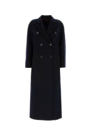 Midnight blue cashmere Volante coat Black ATELIER (2621016145600)