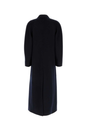 Midnight blue cashmere Volante coat Black ATELIER (2621016145600)