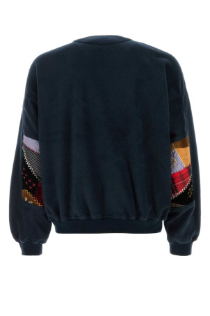 Navy blue pile oversize sweatshirt Blue KHOKI (26FWB06)
